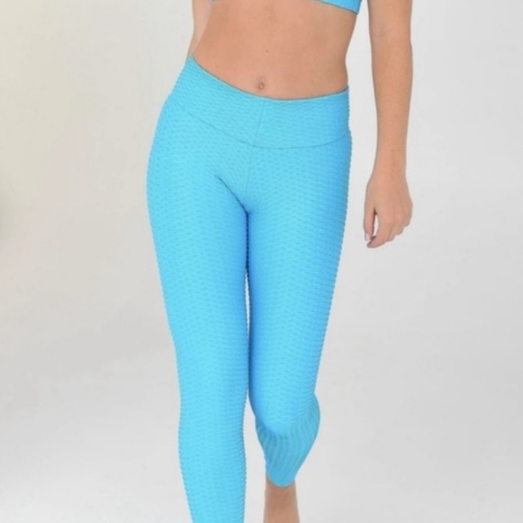 Booty By Brabants Croco Skin Leggings in Blue, OSFM - Picture 1 of 8